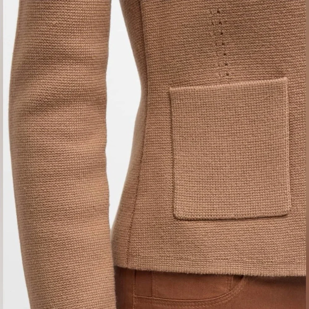 L'Agence Sofia Knit Blazer, Small in Gingersnap